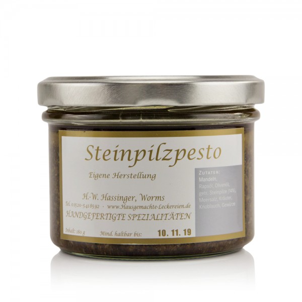 Steinpilzpesto mit Mandeln